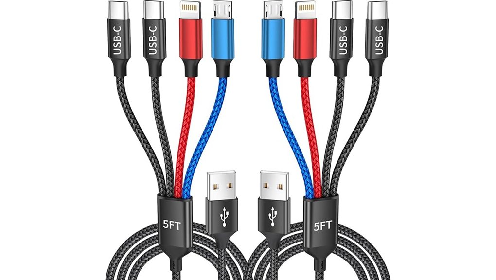 dual type c 4 in 1 cable