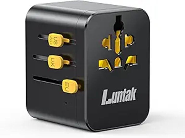 Plug Adapters for EU/UK/US: The Modular One‑Kit Travel Must‑Have 6 dual usb a c ac adapter