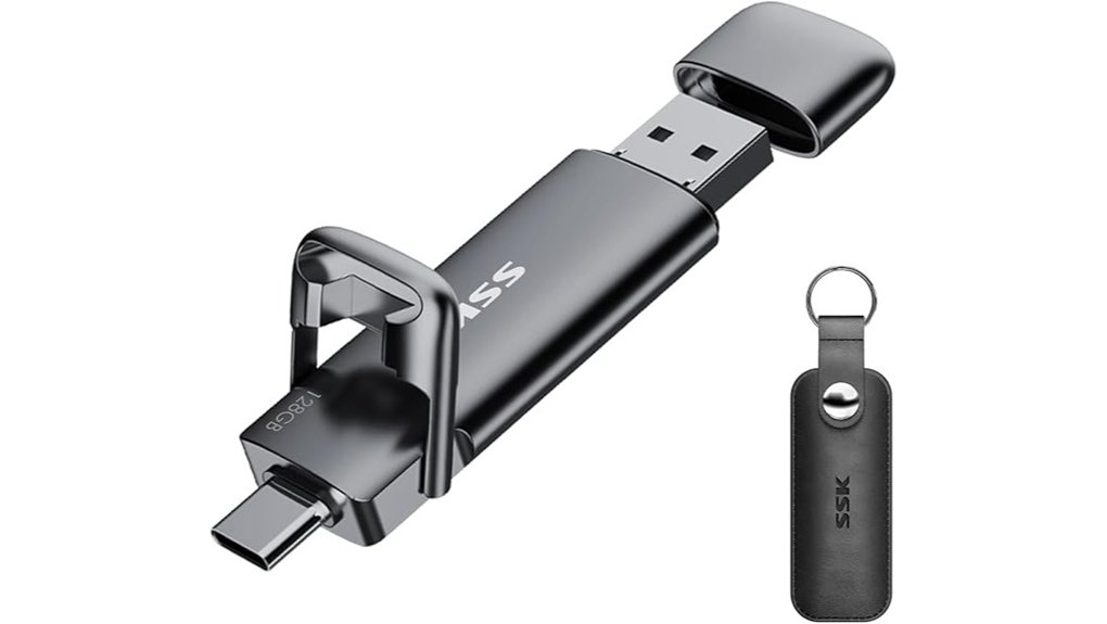 dual usb c a 128gb ssk flash
