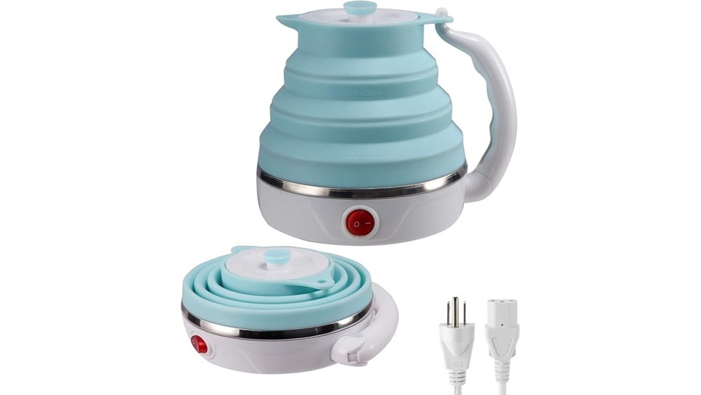 dual voltage 600 ml silicone kettle