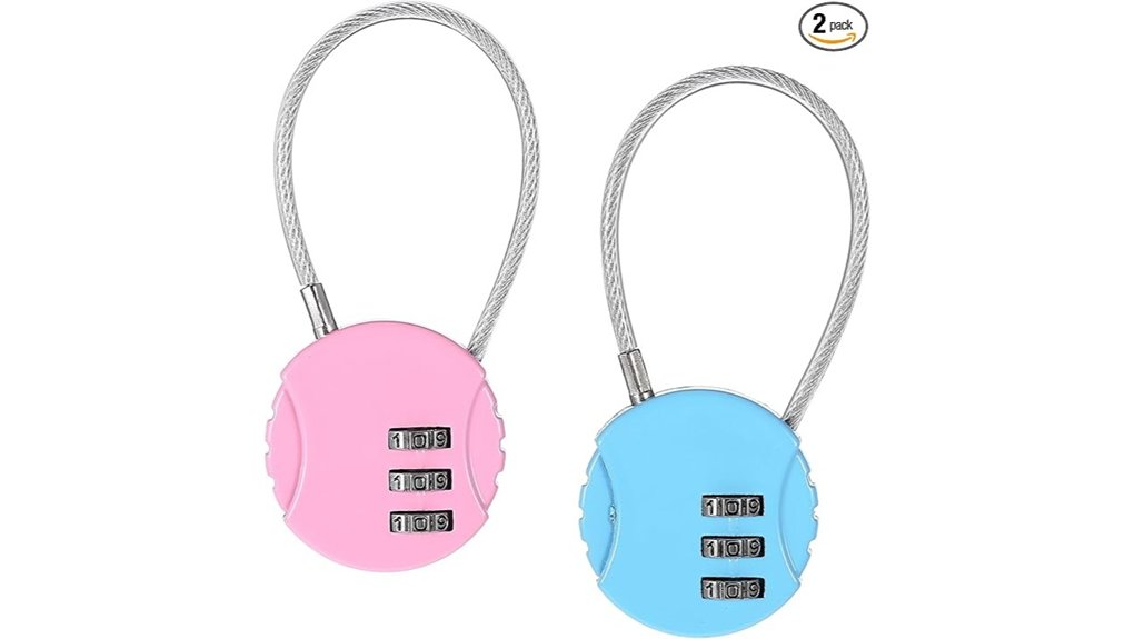 dual waterproof 3 digit padlocks
