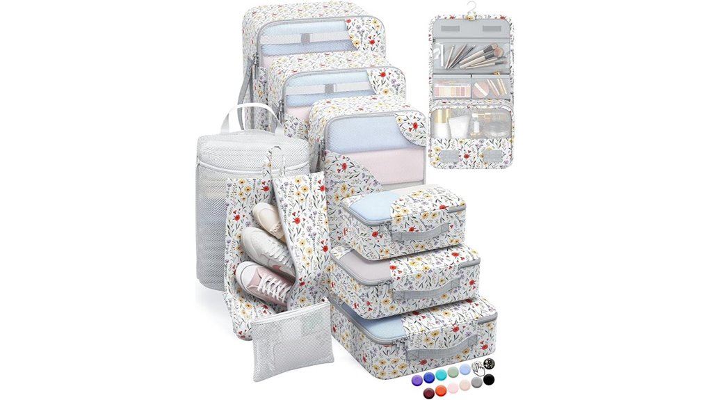 durable 10 pack suitcase cubes