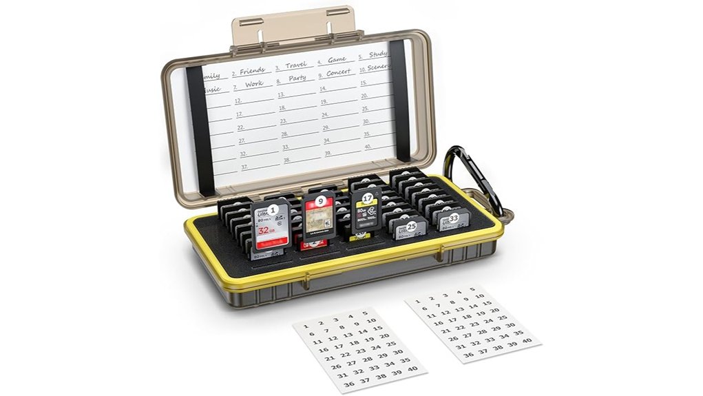 Top Memory Card Holders to Keep Your Photos Safe 5 durable 40 slot card case