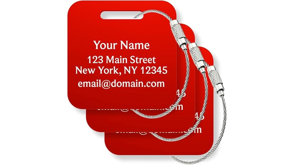 durable custom metal tagset