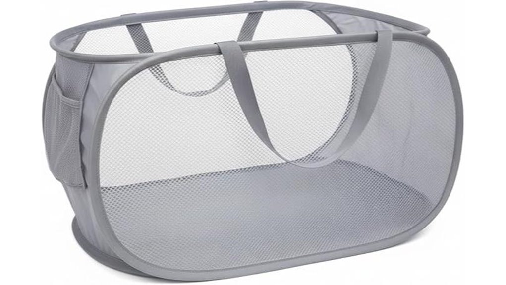 Packable Laundry Hampers for Long Stays (Pop-up Options) 8 durable mesh folding baskets