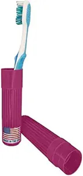 Top Toothbrush Cases That Actually Dry with Ventilation Designs 3 durable pink usa made holder