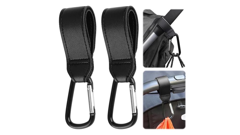 Stroller Travel Hooks (Strong, Non‑Slip) Keep Baby Secure 9 durable stroller carabiner set