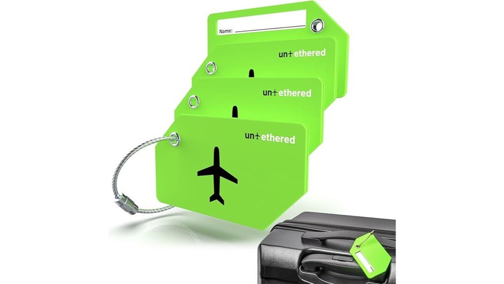 durable untethered four pack tags