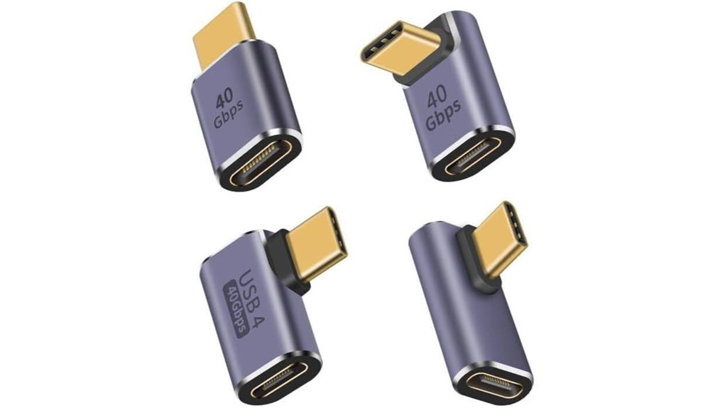 Highly Reliable USB-C Right‑Angle Adapter (Strain Relief) 7 duttek 90 usb c adapter