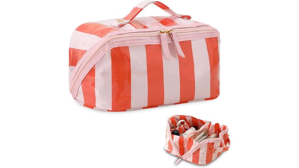 Must‑Have Makeup Bags with Easy‑Clean Liners (Spill Resistant) 4 dyshayen stripe waterproof travel