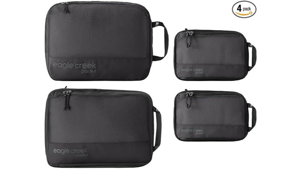 Top Packing Cubes With Compression & Divider for Clean/Dirty 9 eagle creek carry on cubes