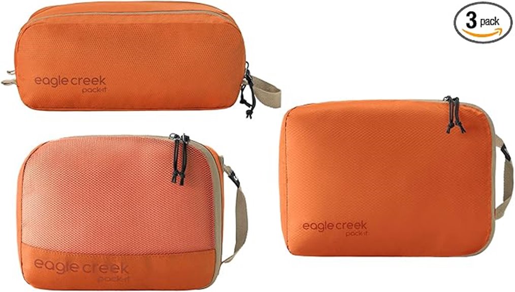 Top Packing Cubes With Compression & Divider for Clean/Dirty 14 eagle creek overnight cubes