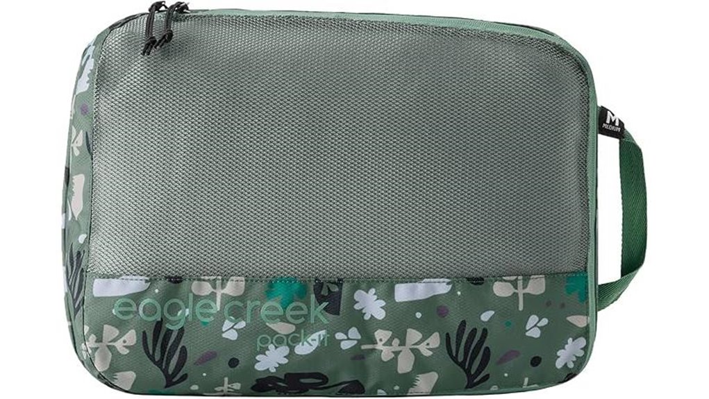 Top Packing Cubes With Compression & Divider for Clean/Dirty 13 eagle creek pack it green