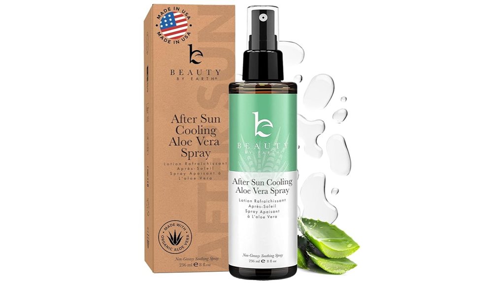 Travelers Love Packable Relief After‑Sun Products 15 earth aloe after sun spray