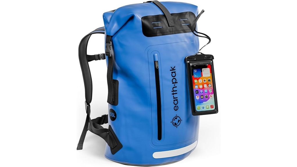 earth pak waterproof backpack