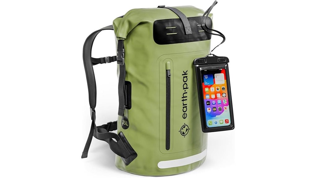 Roll‑Top Travel Backpacks Keep Gear Dry in Rainy Destinations 2 earth pak waterproof backpack