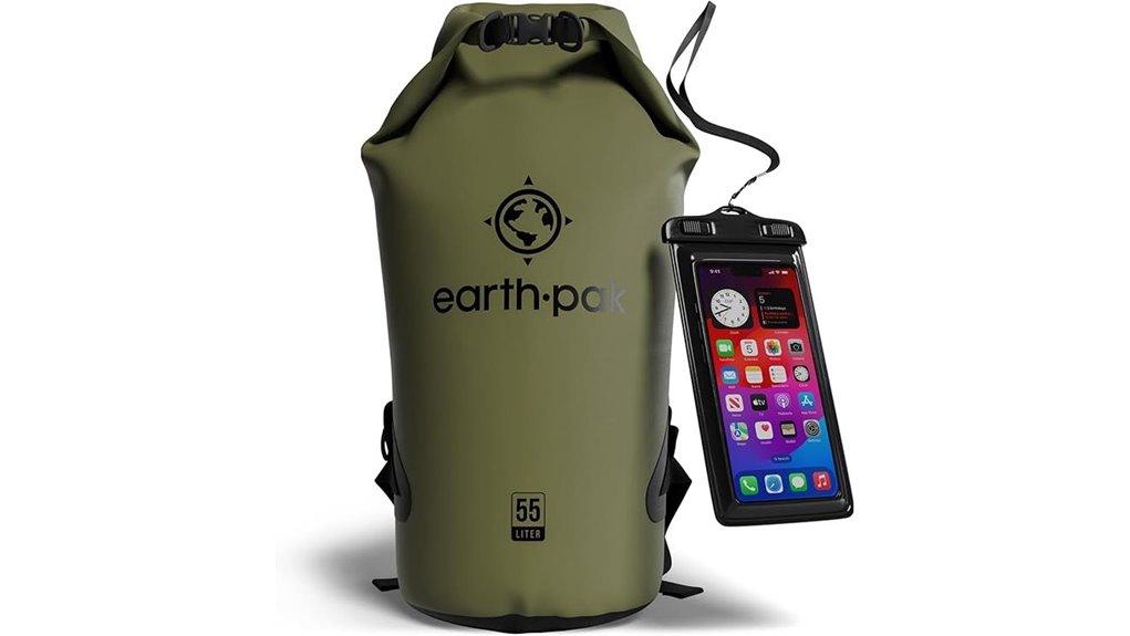 Roll‑Top Travel Backpacks Keep Gear Dry in Rainy Destinations 1 earth pak waterproof drybag