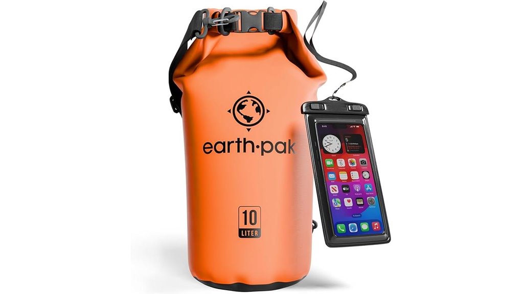 Best Dry Bags for Travel: Beach, Boat, and Waterfall Adventures 9 earthpak waterproof kayak drybag