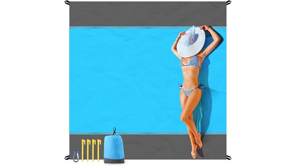 Best Sand‑Resistant Beach Mats You’ll Love on Vacation 2 easyfun oversized sandproof blanket