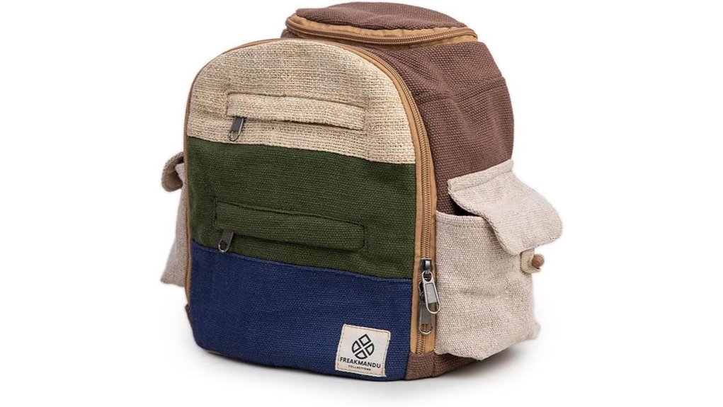 eco friendly mini hemp backpack