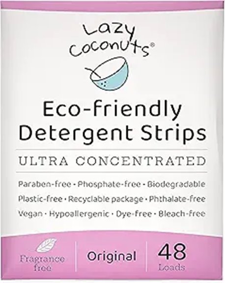 Eco-Friendly Laundry Detergent Strips That Clean Clothes Deeply 6 eco unscented laundry strip