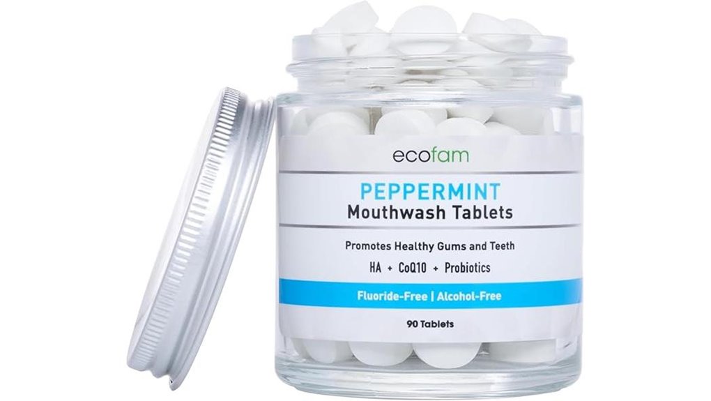Top Travel-Ready Mouthwash Concentrate Tablets Bulky-Free 2 ecofam peppermint chewable tablets