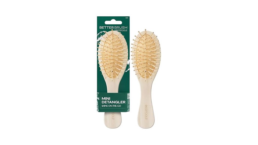 Mini Hairbrushes That Detangle Gently — No Snapping Needed 12 ecotools mini bamboo detangler