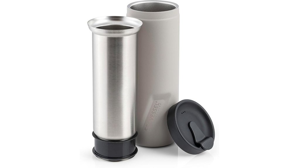 Best French Press Travel Mugs Worth Your Coffee Fix 10 ecovessel 14oz stainless press