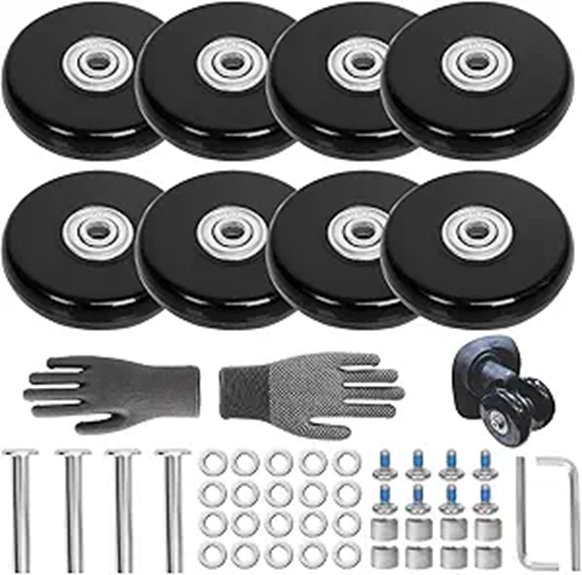 Smart replacement luggage wheels and wheel kits for repairs 15 eight 1 97 luggage wheels