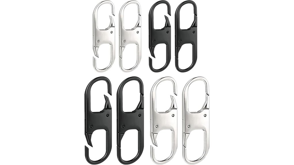 The Top Zipper‑Lock Solutions for Backpacks: Key vs Combo 11 eight black silver keyholders