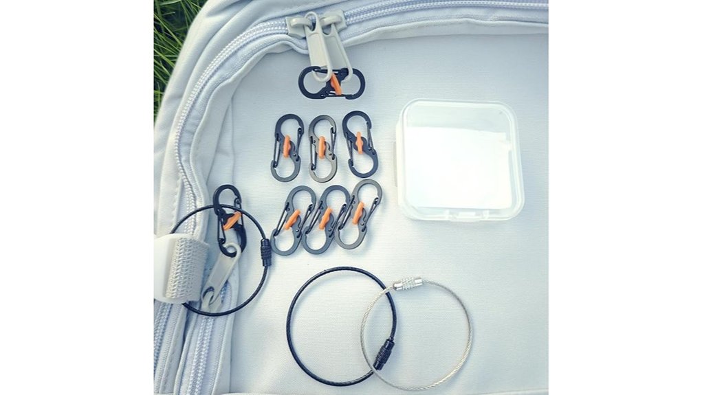 Lockable Zipper Pulls: Add-Ons That Secure Your Backpack 1 eight black theft clips