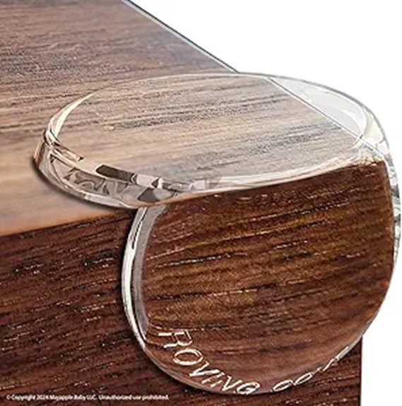 eight clear corner protectors