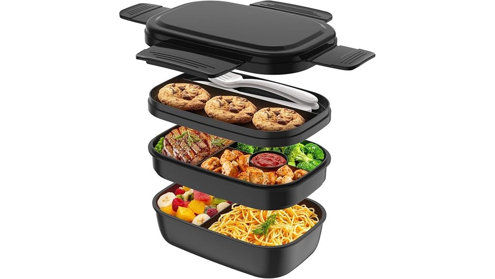 Bento Boxes with Tight Seals That Keep Food Fresh on Trains 14 eight compartment 51oz bento box