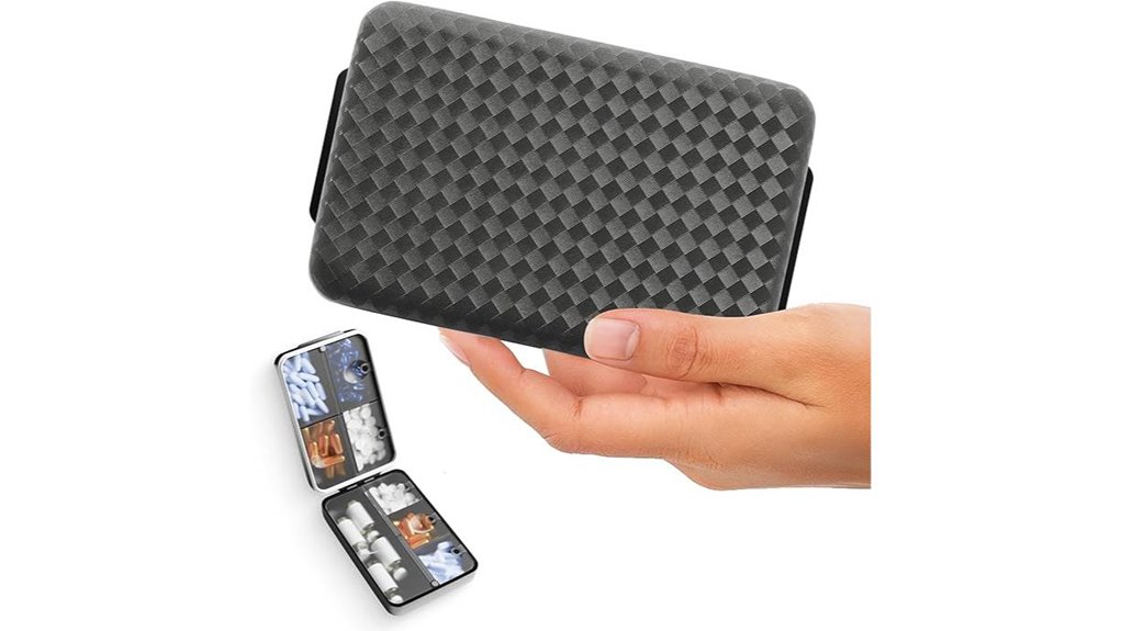 eight compartment moisture proof pill organizer