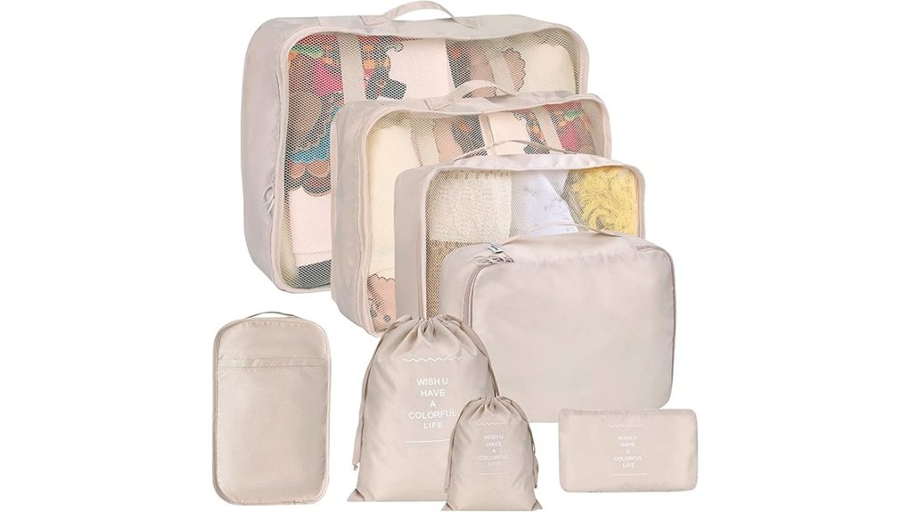 Underwear & Socks Packing Cubes Small Cube Sets That Organize Effortlessly 8 eight cubes shoe laundry