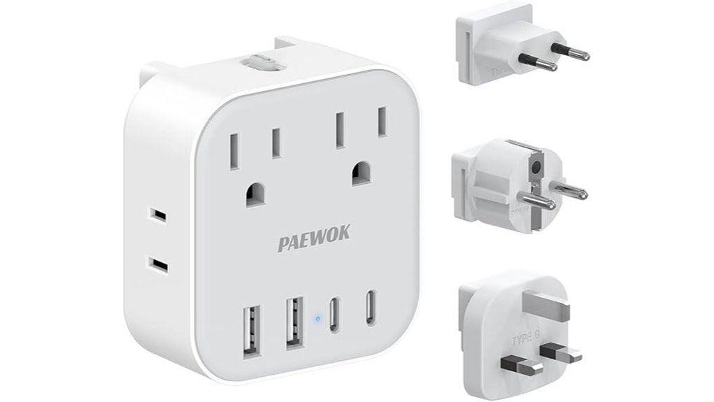 Plug Adapters for EU/UK/US: The Modular One‑Kit Travel Must‑Have 3 eight in one european usb c adapter