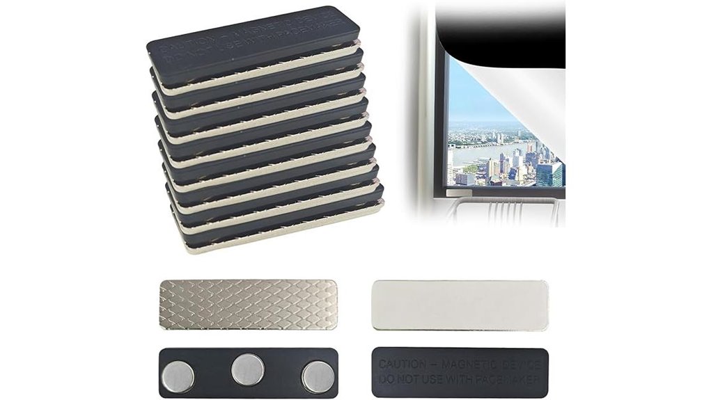 eight magnetic blackout clips