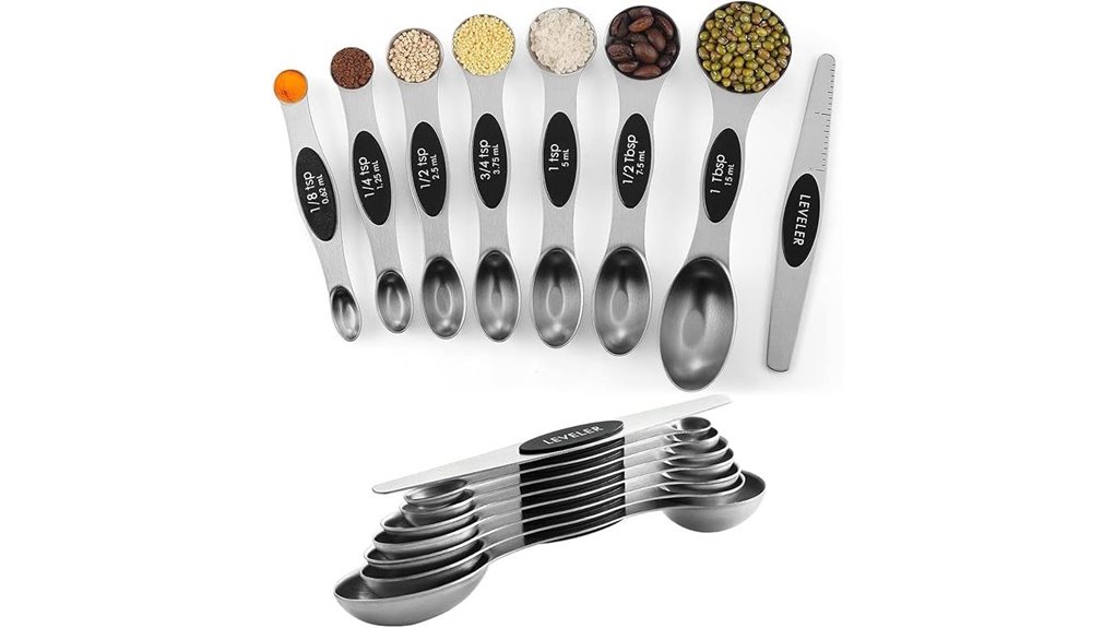 The Best Magnetic Measuring Spoons for Precise Cooking 7 eight magnetic stainless spoons