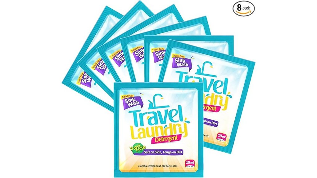 eight pack 10ml travel detergent
