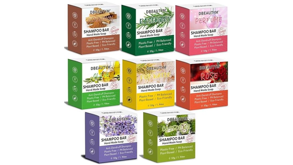 Best Long‑Lasting Solid Shampoo Bars for Travel 10 eight pack plant oil shampoo
