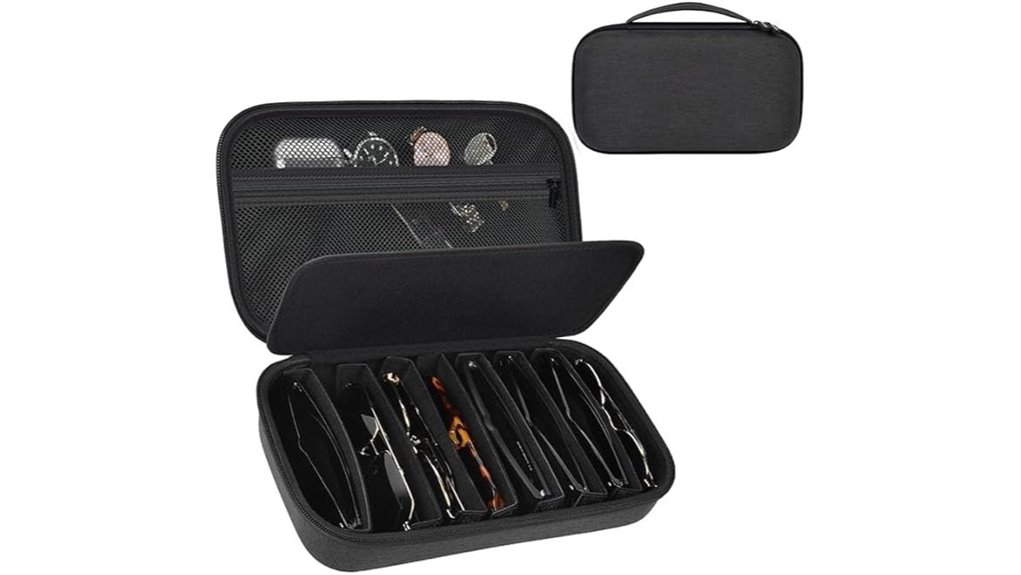 eight pair sunglass organizer case