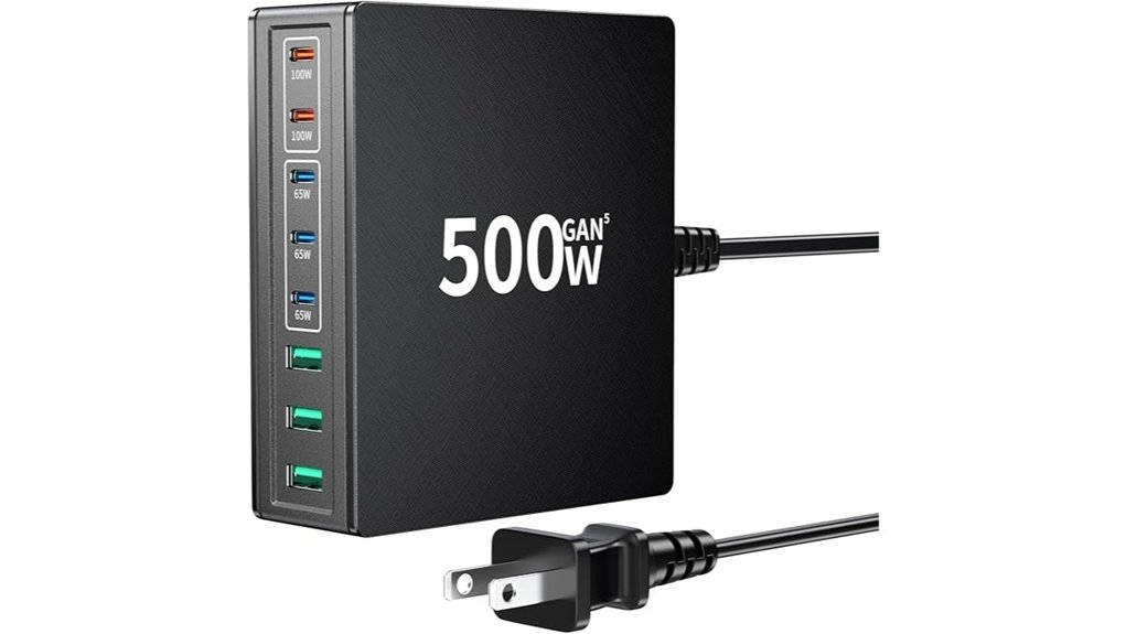 Fast Wall Chargers Travel (GaN Multiport) Keep You Powered 3 eight port gan 500w hub
