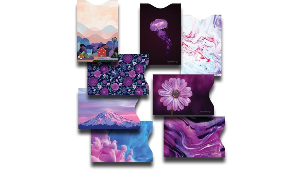 RFID Blocking Sleeves for Cards That Keep Your Wallet Safe 7 eight purple rfid shields