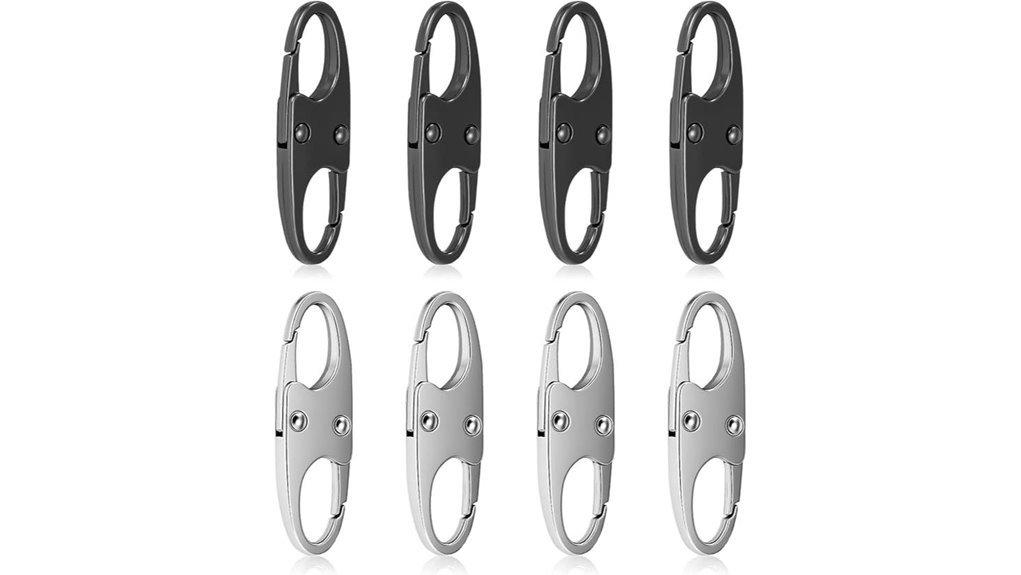 Top Anti-Theft Zipper Clips for Backpacks That Keep Your Gear Safe 3 eight silver anti theft carabiners