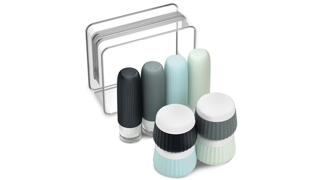 Leakproof Travel Bottles for Thick Liquids (Conditioner-proof) 9 eight tsa approved leak proof bottles