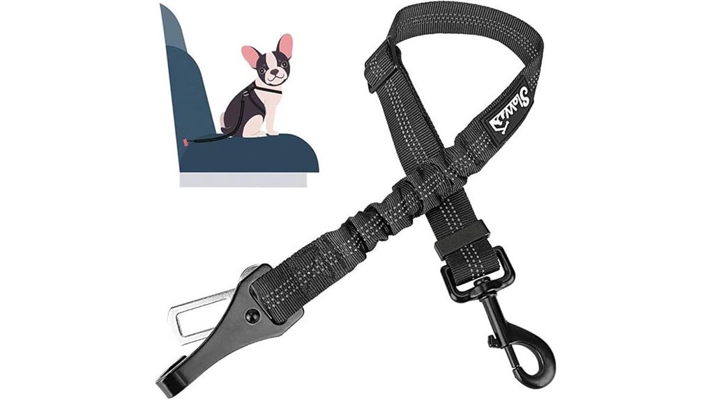 Pet Car Safety Tethers for Travel (Adjustable Length) Pet Safe 13 elastic adjustable dog belt