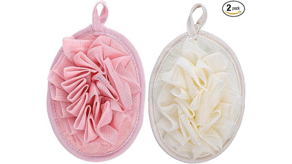 Fast‑Drying Travel Loofahs: Mesh vs. Silicone 5 elastic loofah travel pair
