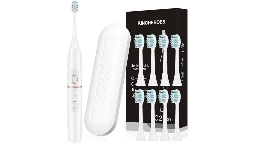 electric 8 head toothbrush pack