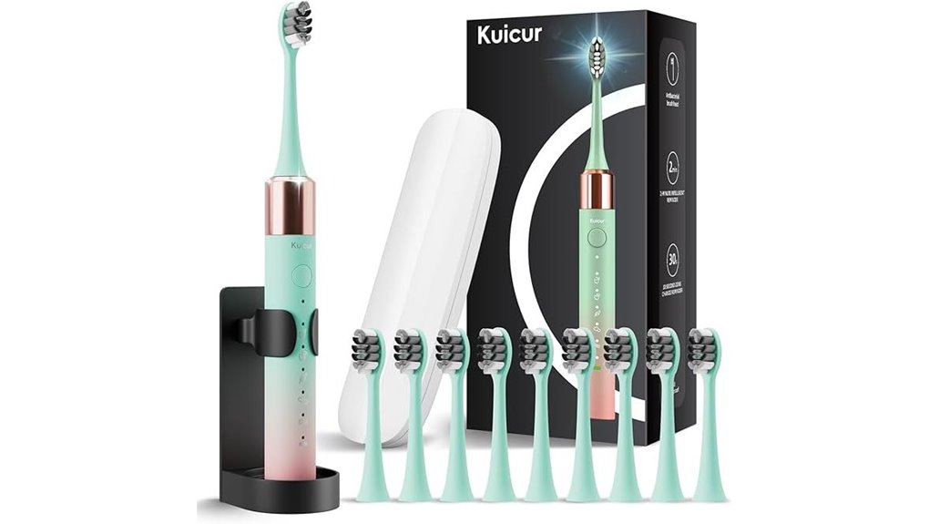 Top Electric Toothbrushes for Travel (Case + Battery) 3 electric soft 10 head 90 day