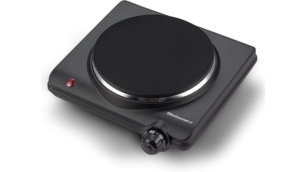 Best Electric Hot Plate (Single Burner) That Transforms Meals 1 elite 1000w iron burner